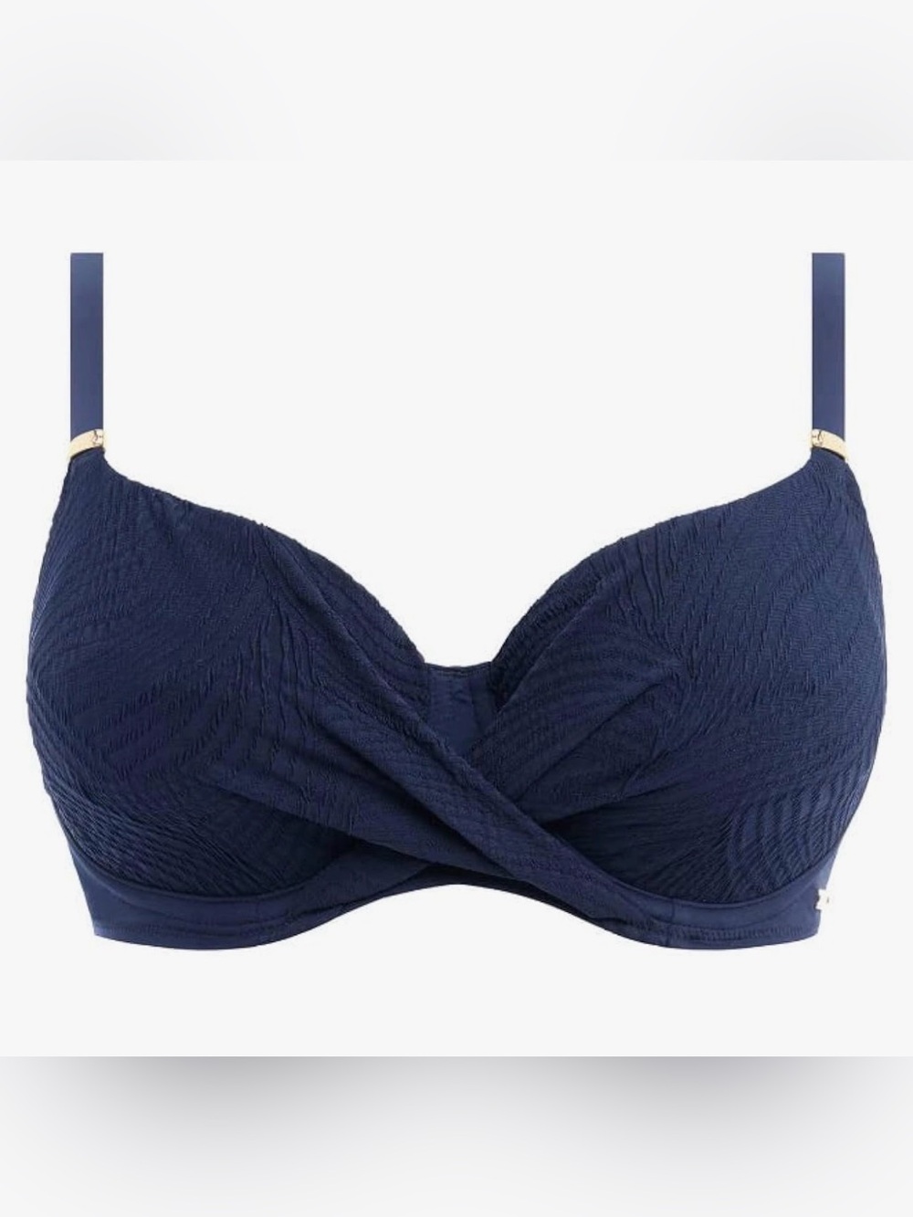 Fantasie Navy Twist Front Underwire Bikini Top
